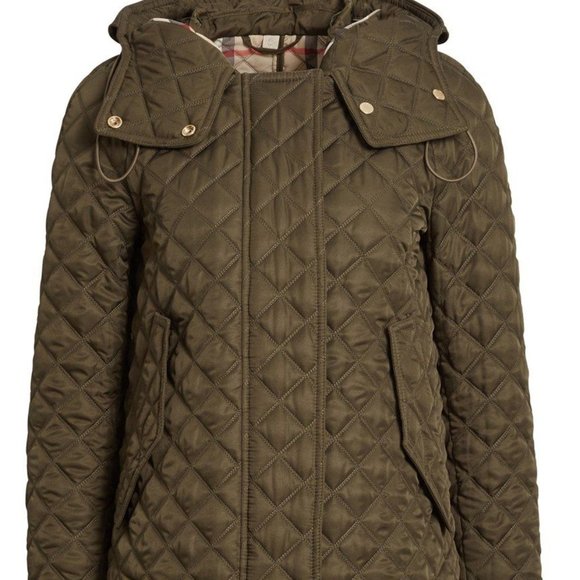 Burberry Jackets & Blazers - Burberry Leightonbury Nova Check Lined Hooded Coat